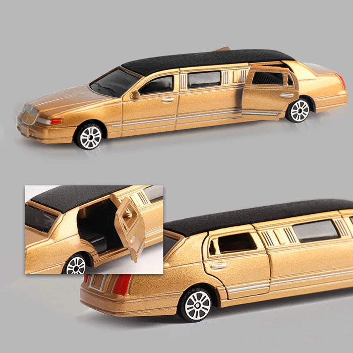 Alloy Car Model Children's Toy Car Model Simulation Stretch Lincoln Limousine Car Collection Toy Children's Gift