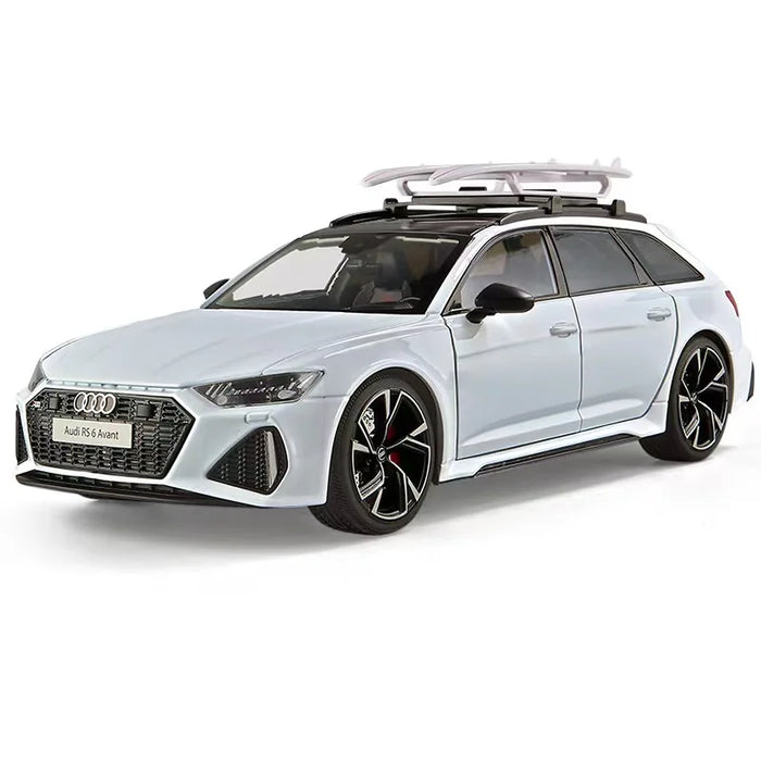 1/18 AUDI RS6 Avant Alloy Die Cast Toy Car Model Sound and Light Children's Toy Collectibles Birthday gift