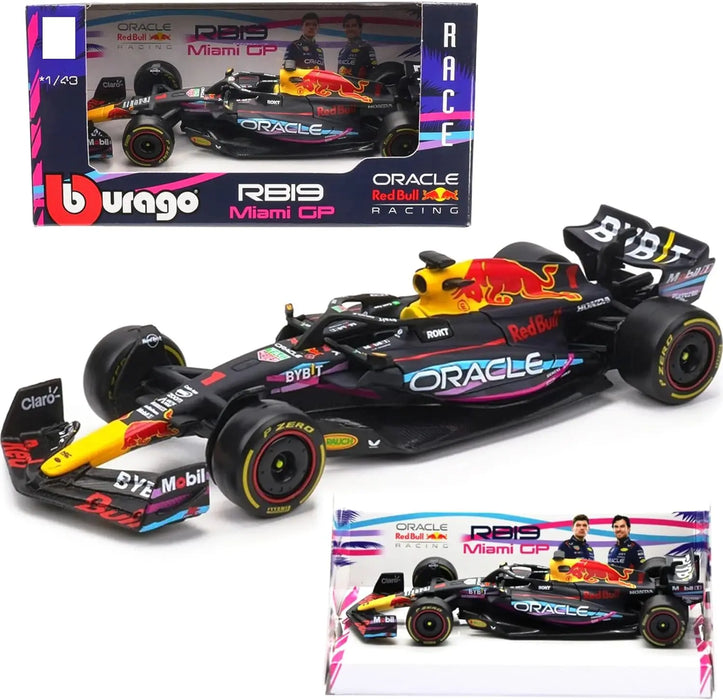 Bburago 1:43 F1 New Aston Martin F1 #14 Alonso Alloy Car Red Bull TAG Heuer RB19 Miami GP Die Cast Model Toy Collectiblz McLaren