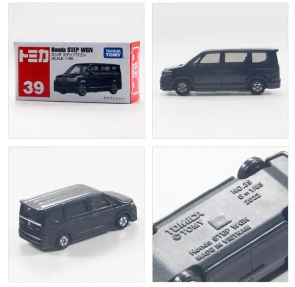 Takara Tomy Tomica 39 Honda STEP WGN Black MPV Business Diecast Toy Car New in Box