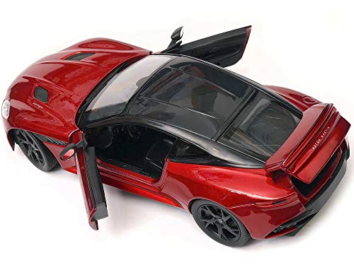 Aston Martin DBS Superleggera Red Metallic with Black Top NEX Models 1/24 Diecast Model Car by Welly 24095