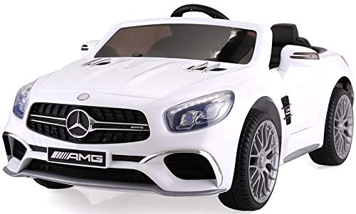 Mercedes Benz 12V Kids Ride On Car with Remote Control MP3 in White