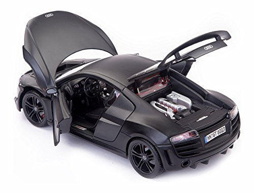 Audi R8 GT Matte Black 1:18 Scale Car Special Edition