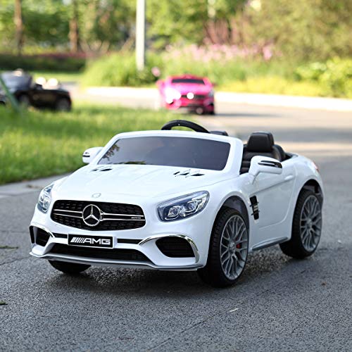 Mercedes Benz 12V Kids Ride On Car with Remote Control MP3 in White