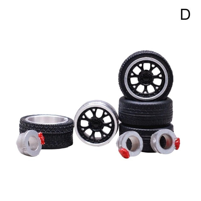 1:64 Diecasts Alloy Wheel Tire Rubber Vehicles