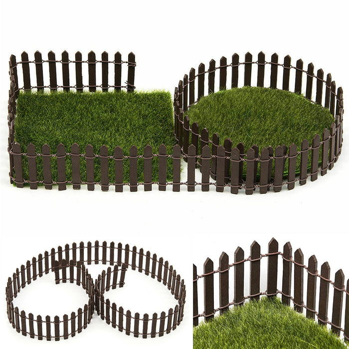 100*5cm/3cm DIY Miniature Mini Fence Fairy Garden