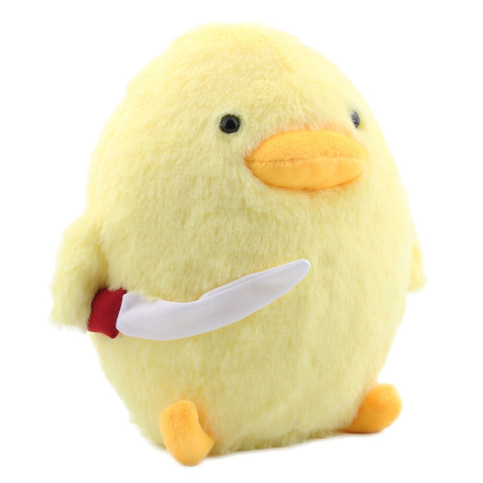 Animal Duck Soft Stuffed Toys 25cm Cartoon Duck With Knife Plush Doll For Kids Gift