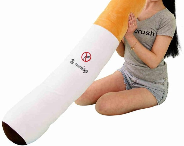 Cigarette Pillow Simulation Plush Toys 30-110cm Funny Smoking Cylindrical Sleeping Fashion Boyfriend Birthday Gift