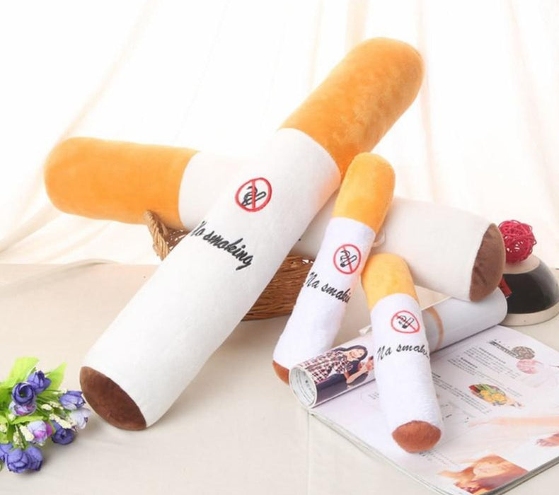 Cigarette Pillow Simulation Plush Toys 30-110cm Funny Smoking Cylindrical Sleeping Fashion Boyfriend Birthday Gift