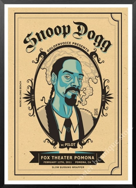 Snoop Dogg posters, Hip Hop rapper Singer sticker