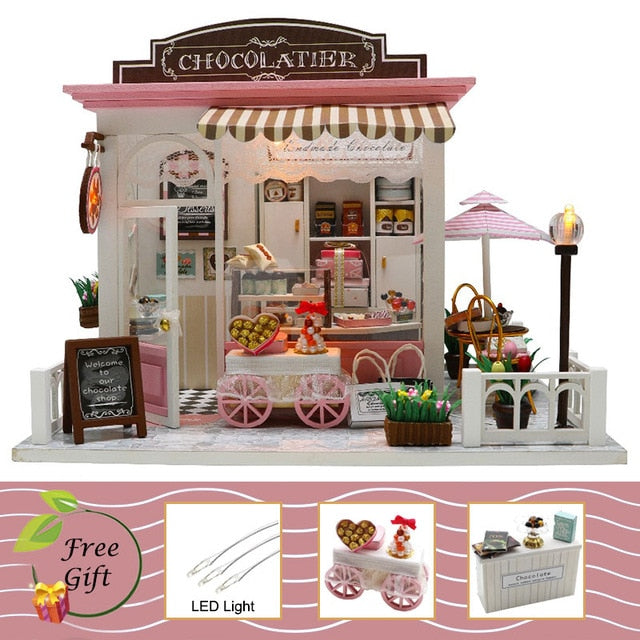 Cutebee Doll House Furniture Miniature Dollhouse