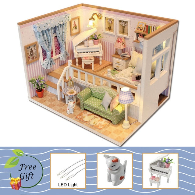 Cutebee Doll House Furniture Miniature Dollhouse