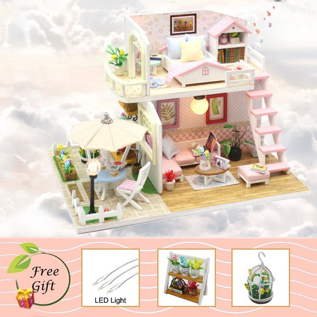 Cutebee Doll House Furniture Miniature Dollhouse