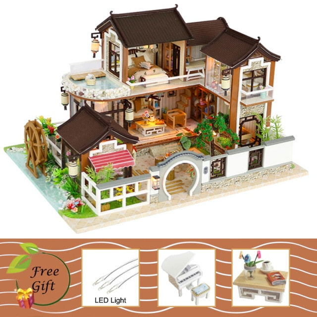 Cutebee Doll House Furniture Miniature Dollhouse