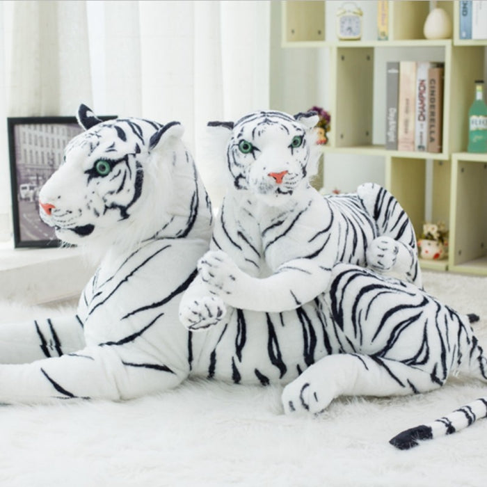 Giant White Tiger Stuffed Toy 30-120CM Tiger Plush Doll Soft Pillow High Quality Baby Lovely Big Size Children Christmas Gift