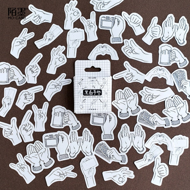 45 pcs/Box Various Stickers