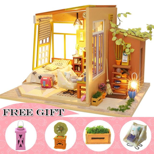 Cutebee Casa Doll House Furniture Miniature Dollhouse A04B