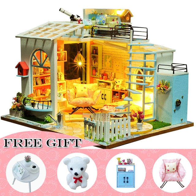 Cutebee Casa Doll House Furniture Miniature Dollhouse A04B