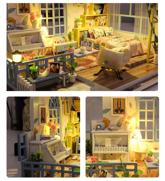 Cutebee Casa Doll House Furniture Miniature Dollhouse A04B