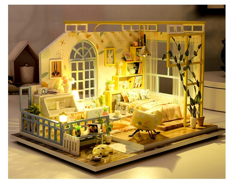 Cutebee Casa Doll House Furniture Miniature Dollhouse A04B