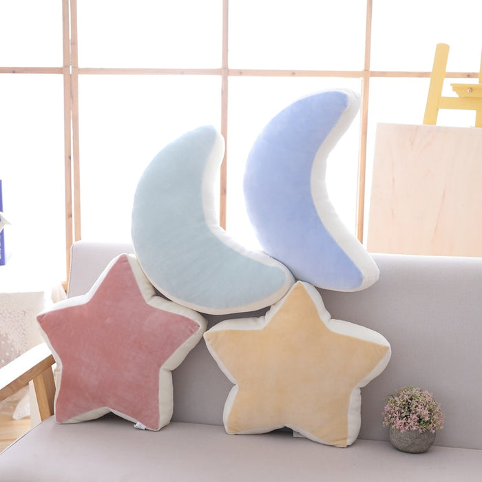 round shape stuffed soft ball pillow candy color cloud star moon rainbow pillow cushion home sofa decor pillow gift for friend