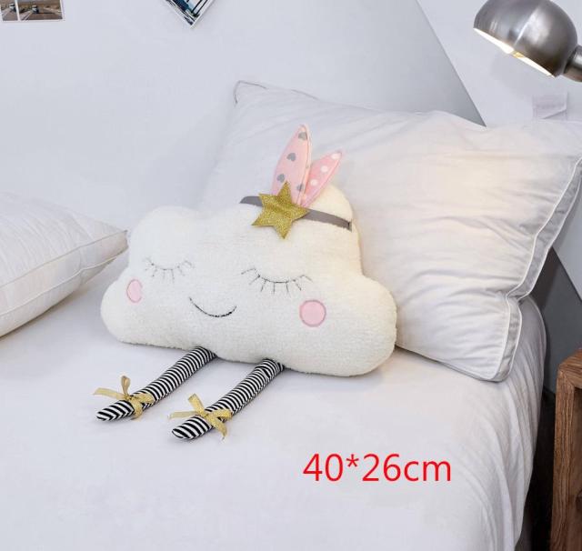 Cloud Plush Pillow Kawaii Cloud Stuffed Plush Toys Home Decoration Soft Cushion For Children Baby Kids Pillow Girl Gift