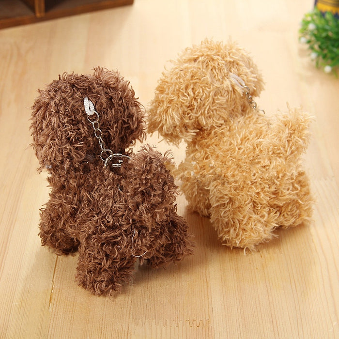 keychain Soft Stuffed Animal Simulation Dog Doll Cute Toy 10CM Kawaii Puppy Teddy Plush Toys
