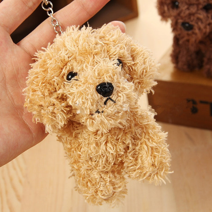 keychain Soft Stuffed Animal Simulation Dog Doll Cute Toy 10CM Kawaii Puppy Teddy Plush Toys