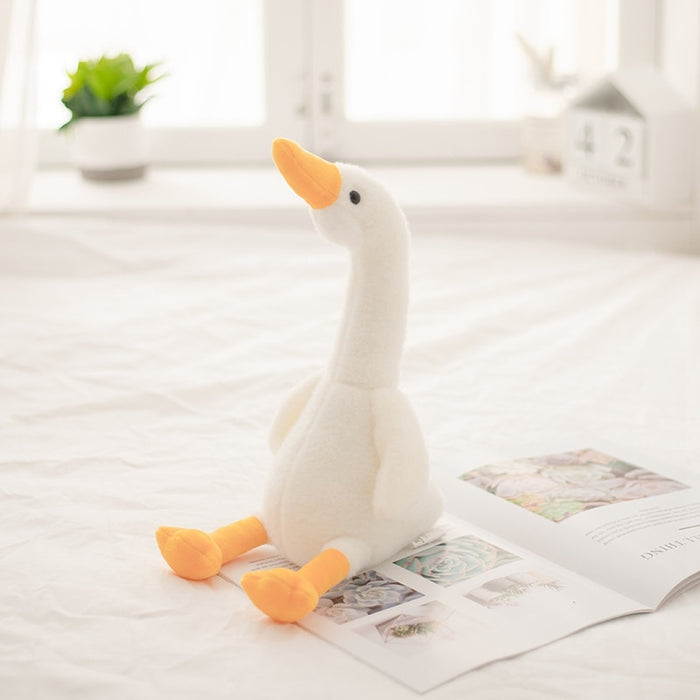 Stuffed Swan Dolls Cute Animal Popular Simulation Fluffy Duck Plush Toy Fashion Kids Plush Toy for Girls Birthday Christmas Gift