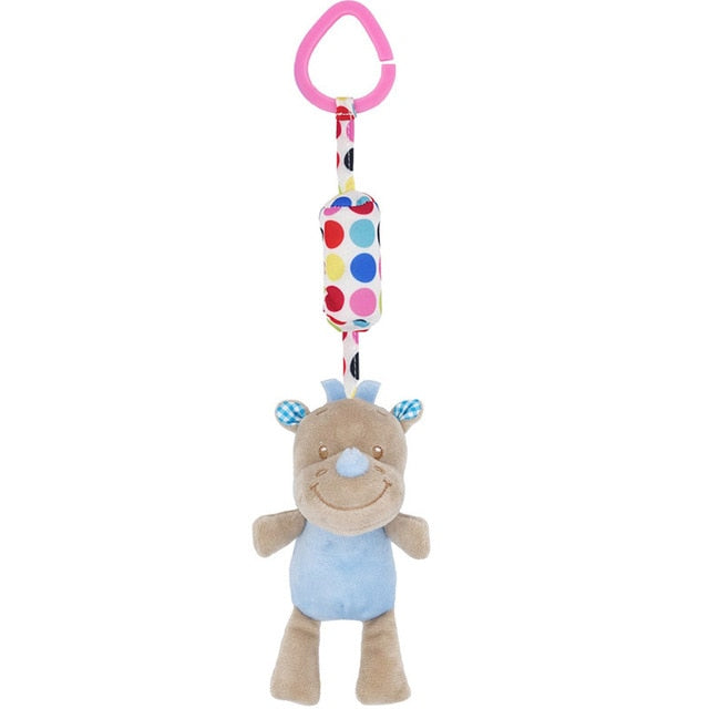 Toddler Toys Bed Hanging Toys For Newborn Baby Soft Bed Bell Animal Musical Montessori Mobile Rattles Gift Baby Rattles Mobiles