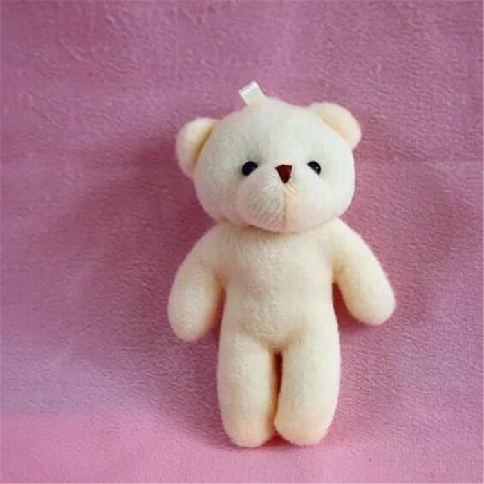 12CM Diamond Bears Doll Soft Stuffed Toy 3PCS/lots Mini Plush Bear Toys Small Pendant Cute For Kids Girls Gift