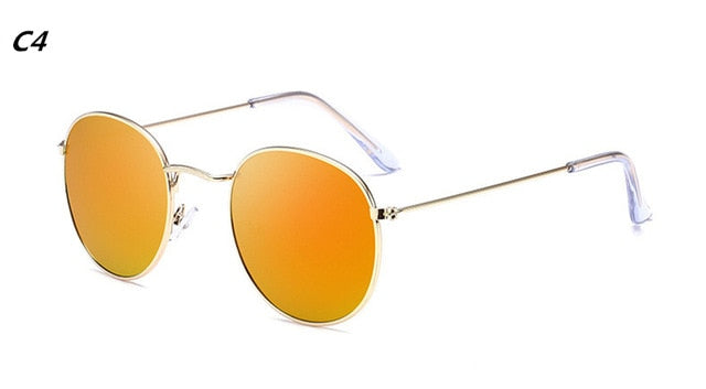 Small Metal Frame  Lady Oval Sun Glasses Women/Men Brand Designer Glasses Luxury Sunglasses