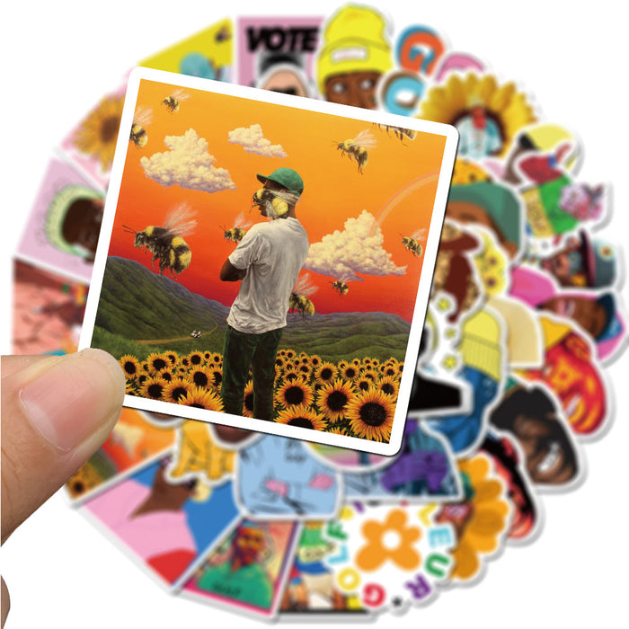 50PCS Rapper Singer Tyler The Creator Stickers