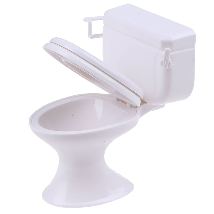 Bathroom Modeling White Toilet Doll House