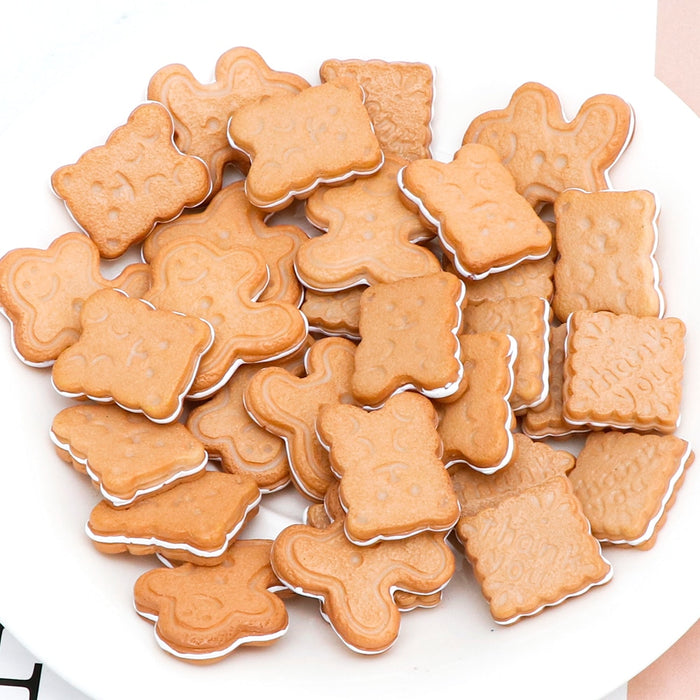 10PC/lot  Resin Bear Biscuits  Decoration Toy