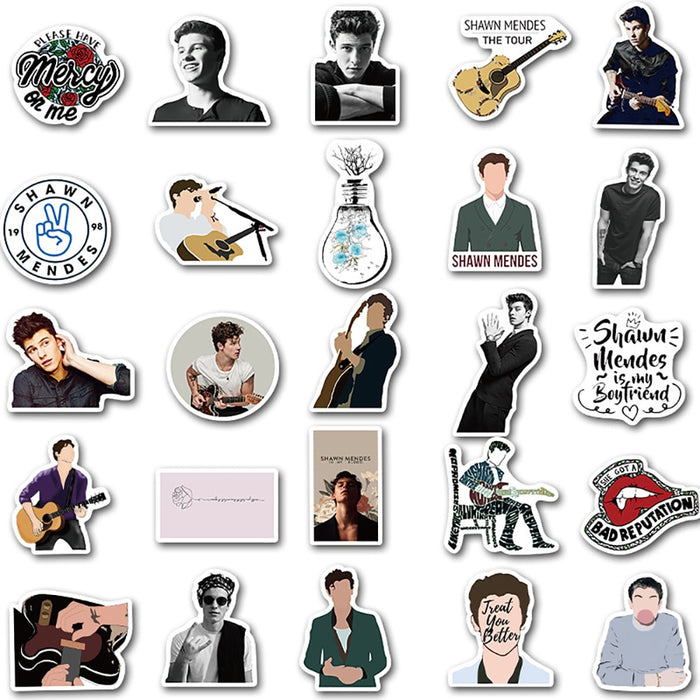 50PCS Shawn Mendes Singer Stickers