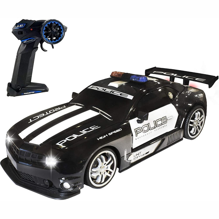 2.4GHz 1:12 RC Police Sports Car Toys Drift Patrol