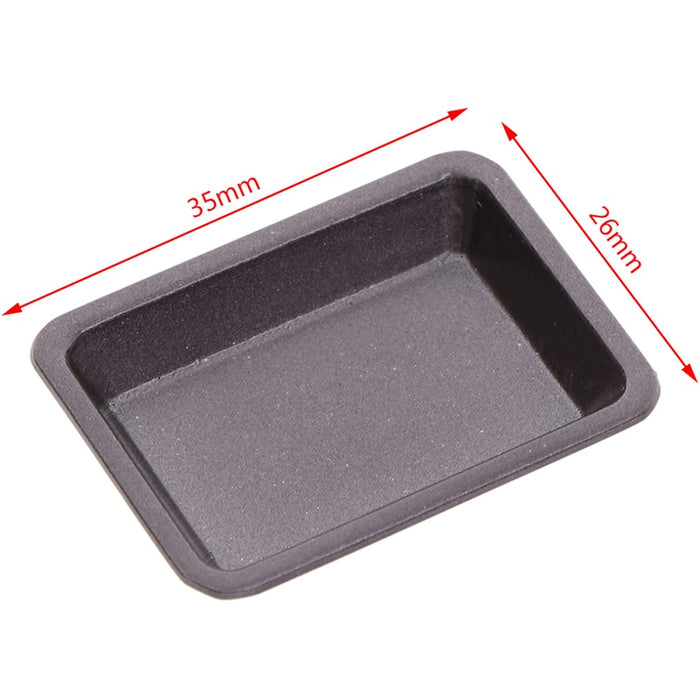 Simulation Tray Model 1/12 Dollhouse Mini Metal Plate Miniature Accessories Kitchen Toys for Doll House Decoration