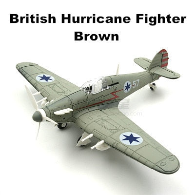 1:64 WW2 Germany BF109 UK Hurricane Fighter