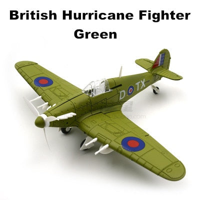 1:64 WW2 Germany BF109 UK Hurricane Fighter