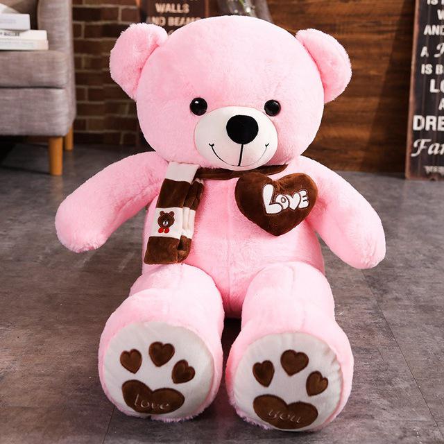 Teddy Bear With Scarf Stuffed Animals Plush Toys New Huggable High Quality 4 Colors Doll Pillow Kids Lovers Birthday Baby Gift