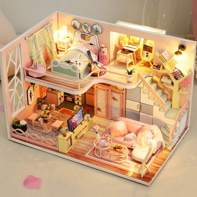 CUTEBEE DIY Doll House Wooden Doll Houses