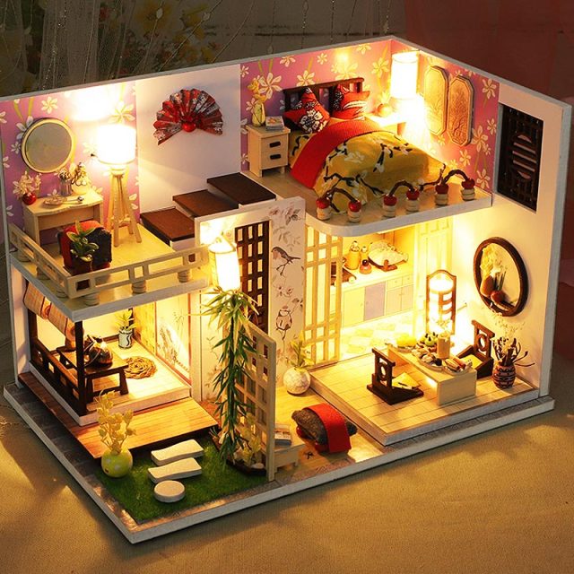 CUTEBEE DIY Doll House Wooden Doll Houses