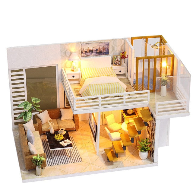 CUTEBEE DIY Doll House Wooden Doll Houses