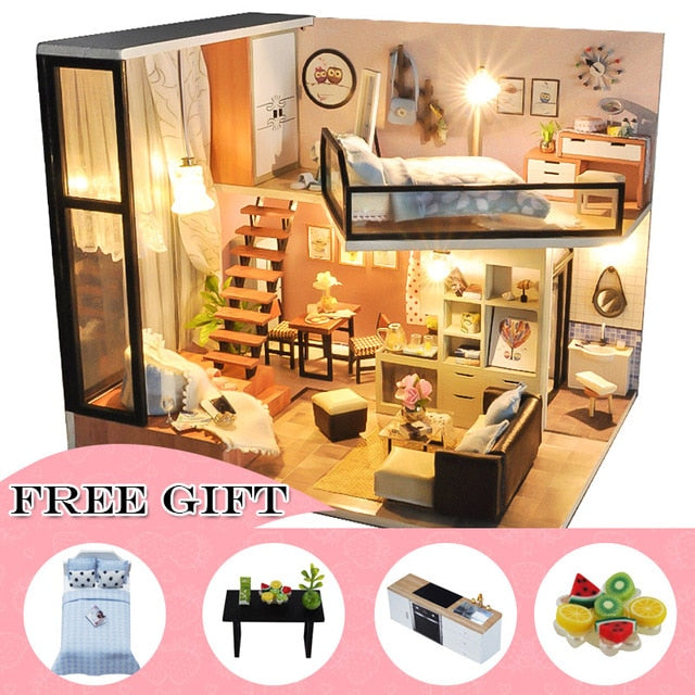 CUTEBEE DIY Doll House Wooden Doll Houses