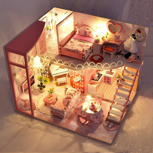 CUTEBEE DIY Doll House Wooden Doll Houses