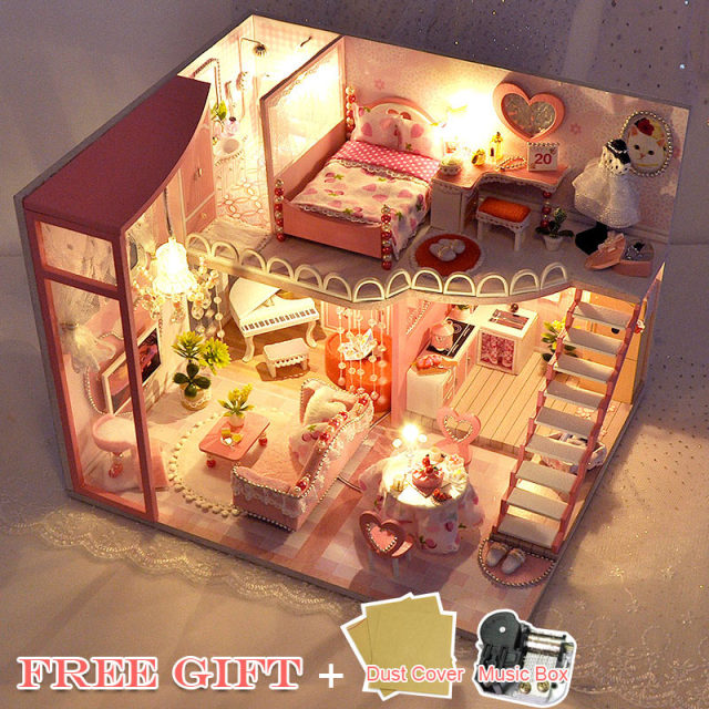 CUTEBEE DIY Doll House Wooden Doll Houses