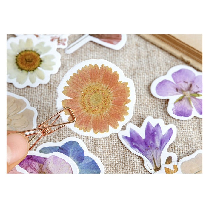 46pcs/pack Cute Flower Poetry Boxed DIY Dariy Decoration Scrapbooking Stickers washi Planner Stickers