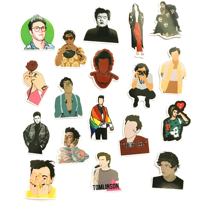 10/50pcs One Direction Singer Stickers