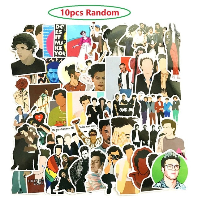 10/50pcs One Direction Singer Stickers